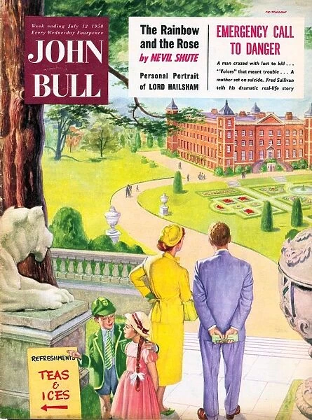 John Bull 1958 1950s UK holidays stately homes magazines