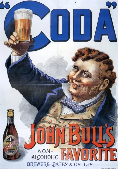 Framed Print : John Bulls 1895 1890s UK john Bulls Coda beer non-alcoholic advert temperance movement Framed Print : John Bulls 1895 1890s UK john Bulls Coda beer non-alcoholic advert temperance movement