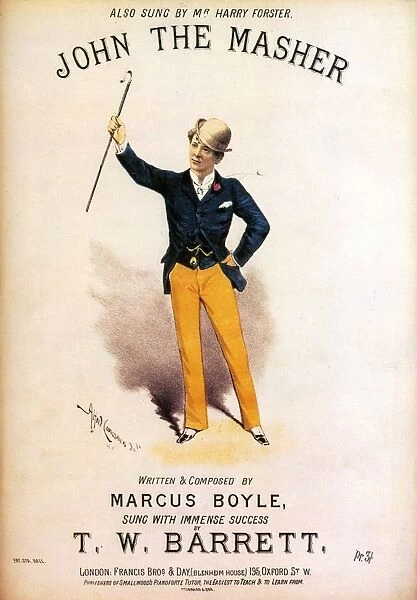 John The Master 1882 1880s UK mens bowler hats canes
