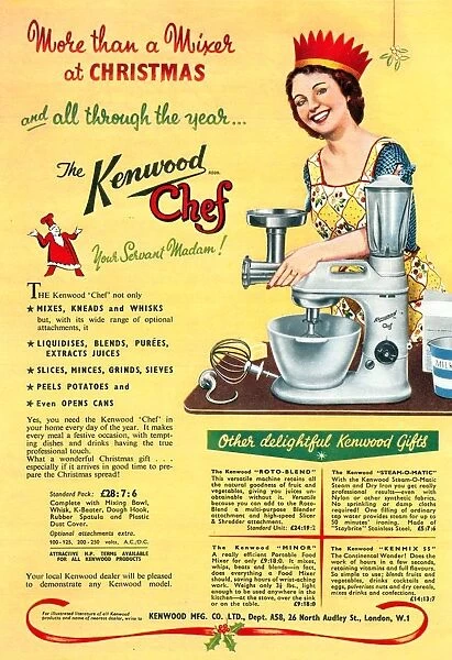 Kenwood Chef 1930s UK mixers processors cooking kitchens gadgets christmas presents