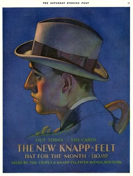 Knapp-Felt 1920s USA mens hats portraits