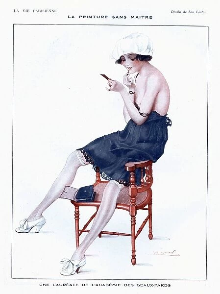 La Vie Parisienne 1910s France glamour erotica underwear make-up womens makeup
