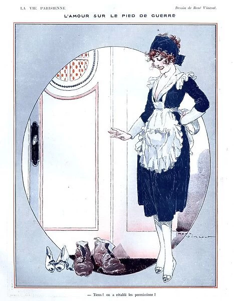 La Vie Parisienne 1910s France glamour erotica servants maids uniforms
