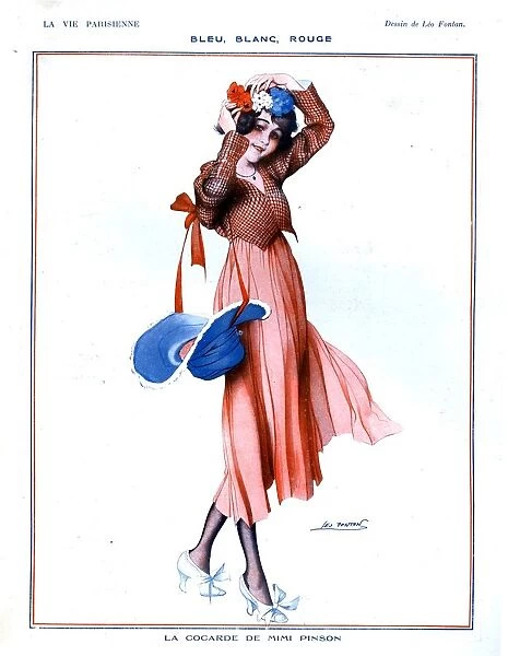 La Vie Parisienne 1910s France glamour by Leo Fontan bastille day womens