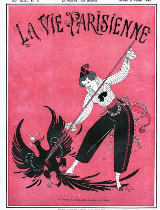Framed Print : La Vie Parisienne 1915 1910s France glamour erotica by george barbier magazines anti Framed Print : La Vie Parisienne 1915 1910s France glamour erotica by george barbier magazines anti