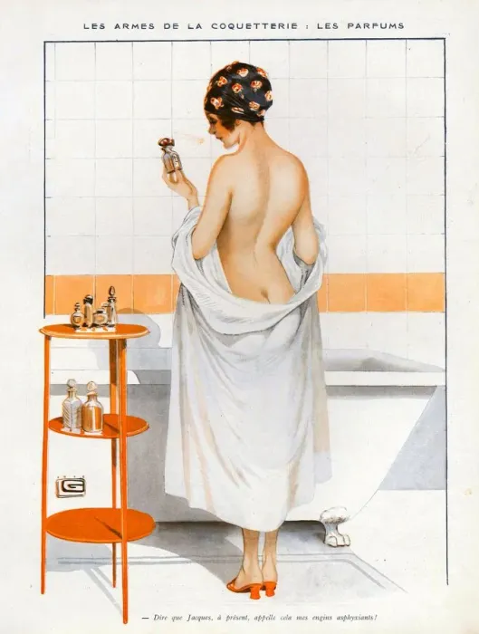 Framed Print : La Vie Parisienne 1916 1910s France cc bathing erotica undressing baths Framed Print : La Vie Parisienne 1916 1910s France cc bathing erotica undressing baths