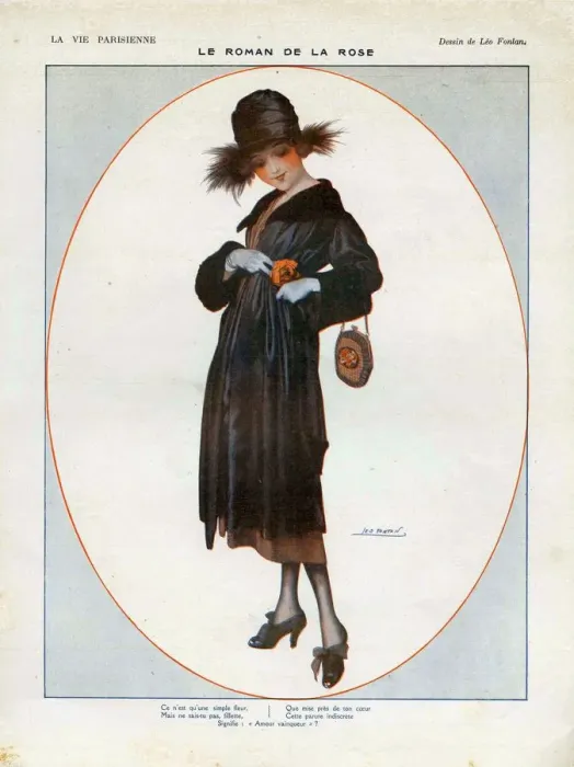 Framed Print : La Vie Parisienne 1918 1910s France cc womens hats bags