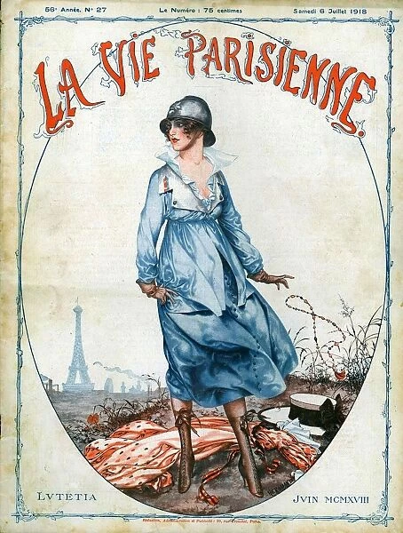 La Vie Parisienne 1918 1910s France cc womens ww1 paris