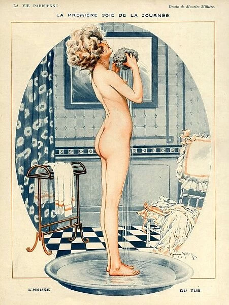 La Vie Parisienne 1918 1910s France Maurice Milliere illustrations erotica nudes
