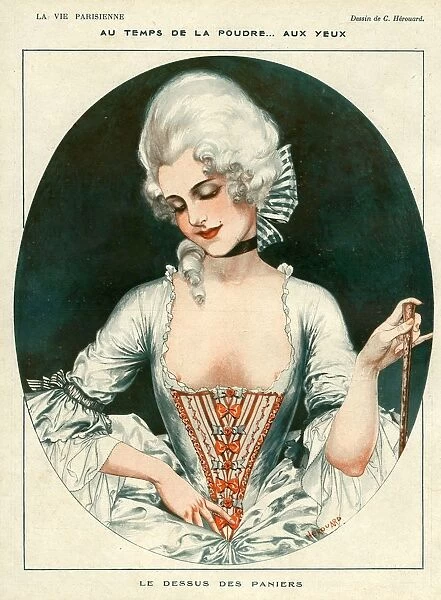 La Vie Parisienne 1919 1910s France C Herouard illustrations erotica wigs