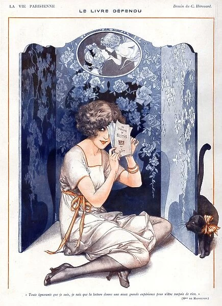 La Vie Parisienne 1919 1910s France C Herouard illustrations screens books cats book