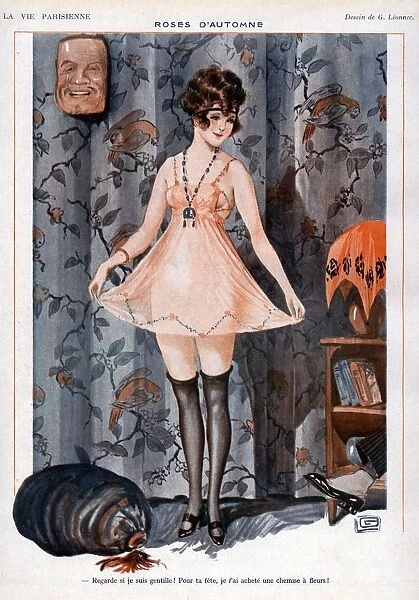La Vie Parisienne 1919 1910s France Georges Leonnec illustrations womens slips underwear