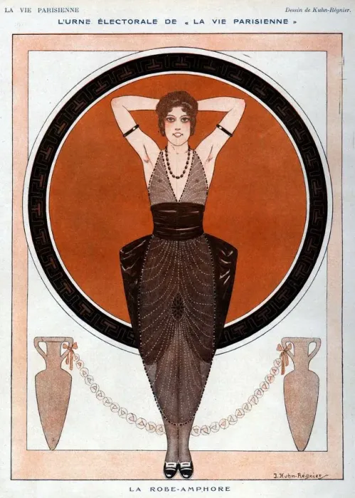 Framed Print : La Vie Parisienne 1919 1910s France Kuhn-Regnier illustrations womens Framed Print : La Vie Parisienne 1919 1910s France Kuhn-Regnier illustrations womens