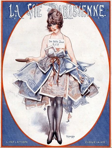 La Vie Parisienne 1920 1920s France C Herouard illustrations magazines begging beggars