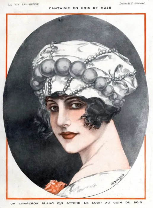 Framed Print : La Vie Parisienne 1920 1920s France C Herouard illustrations womens portraits hats Framed Print : La Vie Parisienne 1920 1920s France C Herouard illustrations womens portraits hats