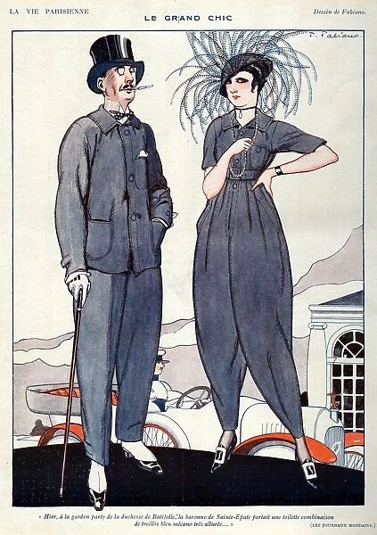 La Vie Parisienne 1920 1920s France Fabien Fabiano Illustrations cars mens womens