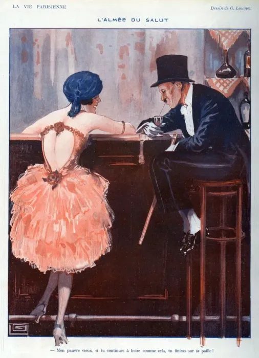 Framed Print : La Vie Parisienne 1920 1920s France Georges Leonnec Illustrations drinking bars Framed Print : La Vie Parisienne 1920 1920s France Georges Leonnec Illustrations drinking bars
