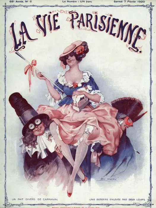 Framed Print : La vie Parisienne 1920 1920s France Leo Fontan magazines masquerade carnivals Little Framed Print : La vie Parisienne 1920 1920s France Leo Fontan magazines masquerade carnivals Little