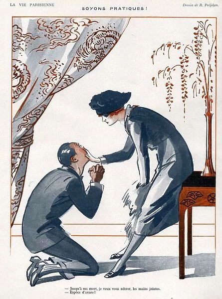 La Vie Parisienne 1920 1920s France R Prejelan illustrations begging unwanted unwanted