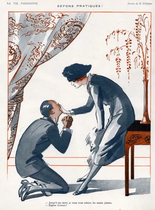 Framed Print : La Vie Parisienne 1920 1920s France R Prejelan illustrations begging unwanted unwanted Framed Print : La Vie Parisienne 1920 1920s France R Prejelan illustrations begging unwanted unwanted