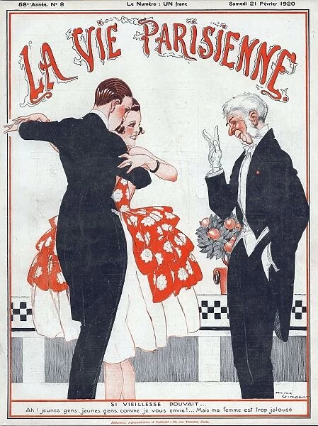 La vie Parisienne 1920 1920s France Rene Vincent magazines mens eveningwear evening