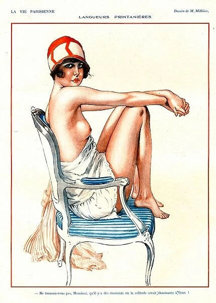 La Vie Parisienne 1920s France cc glamour erotica sex pin-ups hats womens
