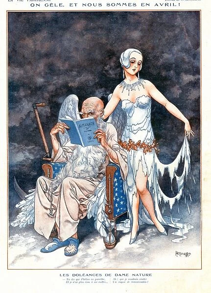 La Vie Parisienne 1920s France cc illustrations glamour angels old father time almanacs