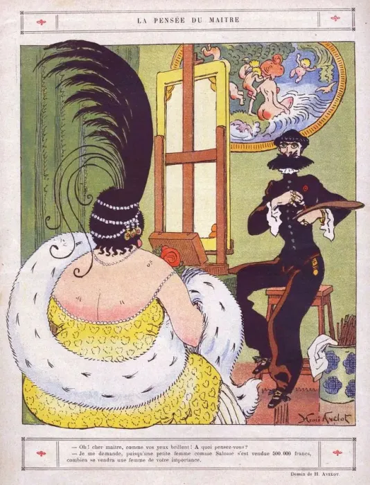 Framed Print : La Vie Parisienne 1920s France humour artists painters portraits cc Framed Print : La Vie Parisienne 1920s France humour artists painters portraits cc