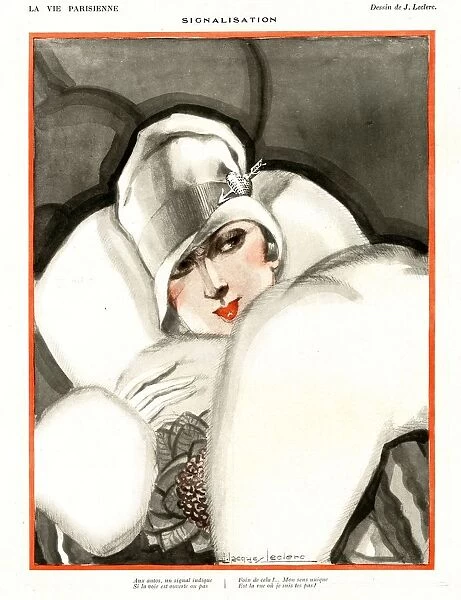 La Vie Parisienne 1920s France J leclerc cc deco illustrations glamour womens fur