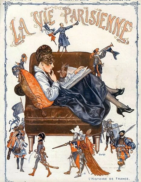 La Vie Parisienne 1920s France reading soldiers cc revolution
