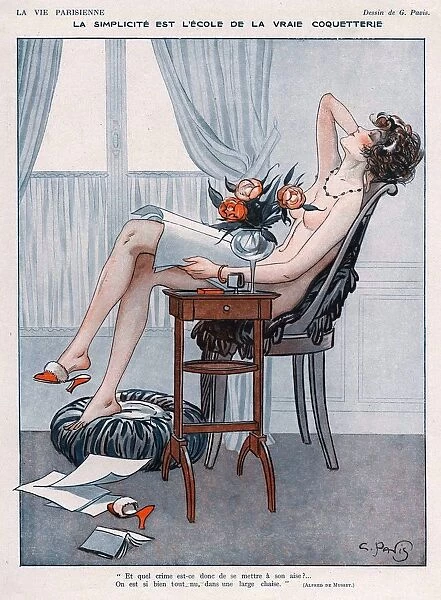 La Vie Parisienne 1920s UK Georges Pavis erotica school of flirting naked nudes