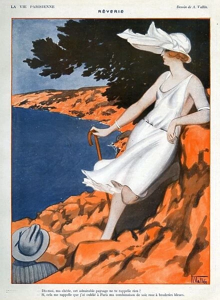 La Vie Parisienne 1922 1920s France Armand Vallee illustrations womens hats holidays