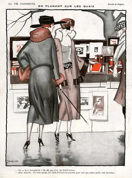 La Vie Parisienne 1922 1920s France Jacques illustrations womens street sellers