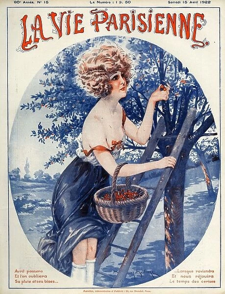 La Vie Parisienne 1922 1920s France Maurice Milliere magazines illustrations picking