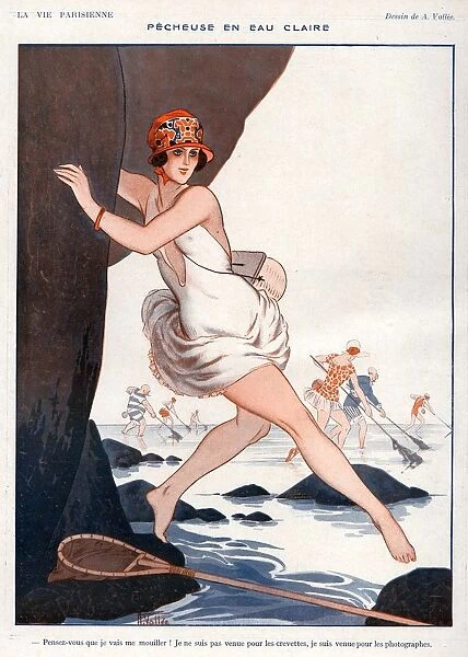 La Vie Parisienne 1923 1920s France Armand Vallee illustrations holidays beaches