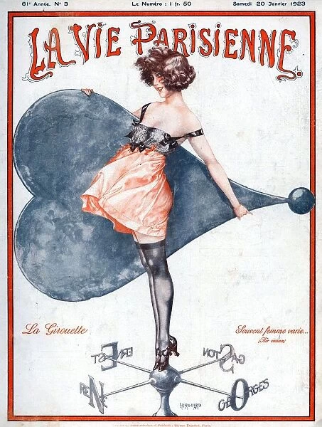 La Vie Parisienne 1923 1920s France C Herouard illustrations magazines weathervanes