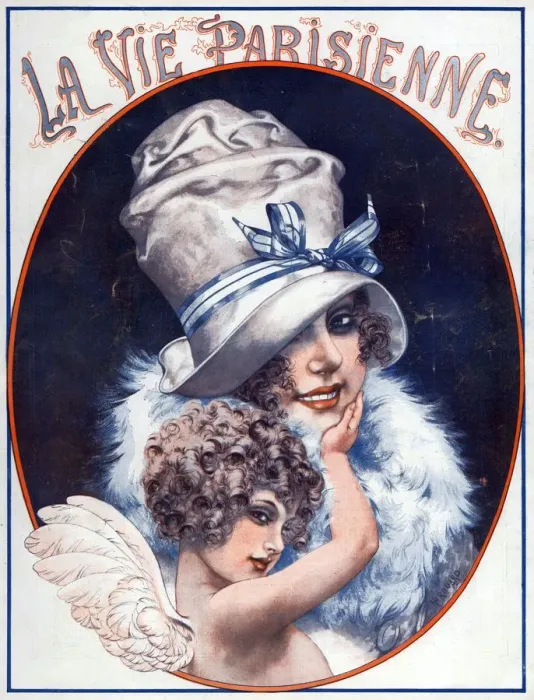 Framed Print : La Vie Parisienne 1923 1920s France C Herouard illustrations magazines womens hats Framed Print : La Vie Parisienne 1923 1920s France C Herouard illustrations magazines womens hats