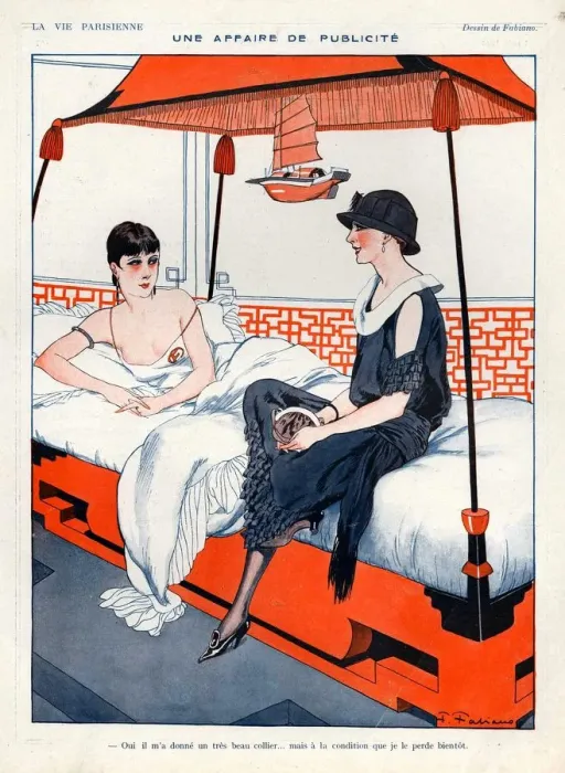 Framed Print : La Vie Parisienne 1923 1920s France cc relaxing erotica Framed Print : La Vie Parisienne 1923 1920s France cc relaxing erotica