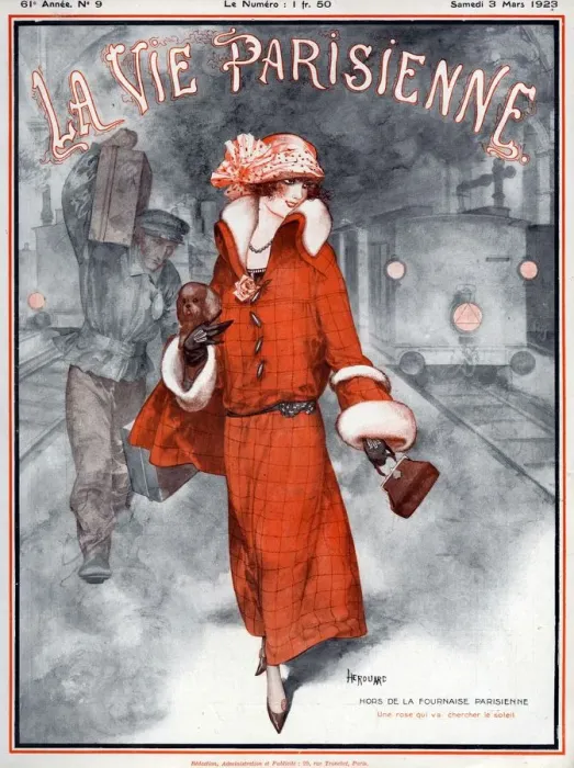 Framed Print : La Vie Parisienne 1923 1920s France CHerouard illustrations magazines womens hats Framed Print : La Vie Parisienne 1923 1920s France CHerouard illustrations magazines womens hats
