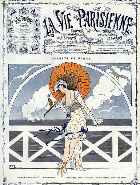 La Vie Parisienne 1923 1920s France Georges Leonnec illustrations erotica umbrellas