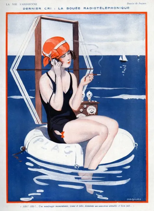 Framed Print : La Vie Parisienne 1923 1920s France Jaques illustrations woman womens swimming Framed Print : La Vie Parisienne 1923 1920s France Jaques illustrations woman womens swimming