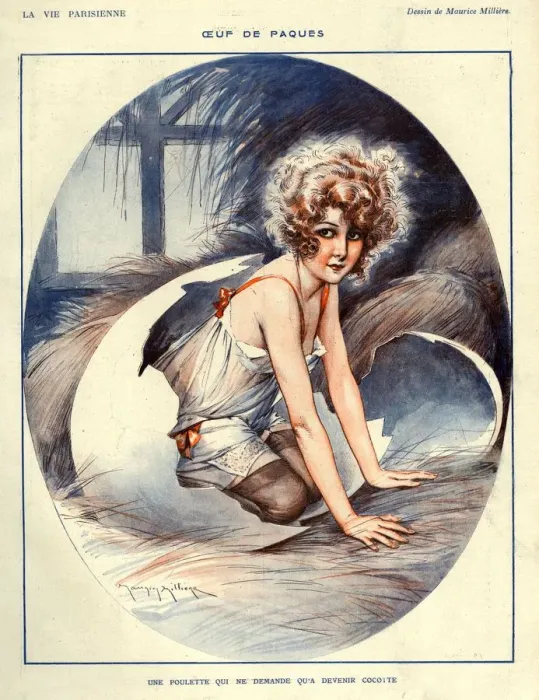 Framed Print : La Vie Parisienne 1923 1920s France Maurice Milliere illustrations Easter eggs Framed Print : La Vie Parisienne 1923 1920s France Maurice Milliere illustrations Easter eggs