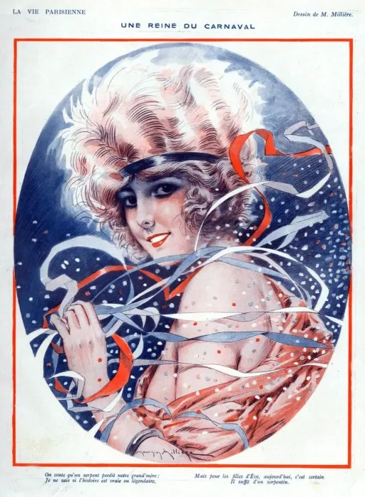 Framed Print : La Vie Parisienne 1923 1920s France Maurice Milliere illustrations womens portraits Framed Print : La Vie Parisienne 1923 1920s France Maurice Milliere illustrations womens portraits