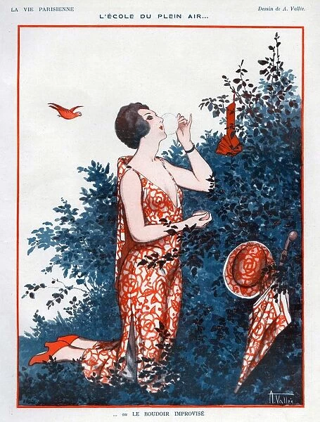 La Vie Parisienne 1923 1920s France Valdes illustrations make-up make up makeup