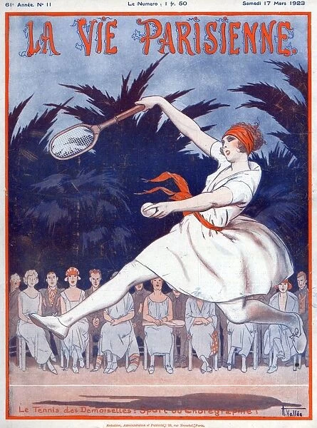 La Vie Parisienne 1923 1920s France A Vallee illustrations tennis