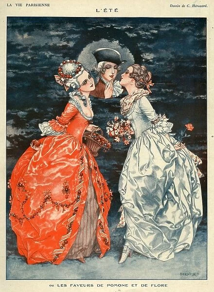 La Vie Parisienne 1924 1920s France C Herouard illustrations rivals rivalry flirting