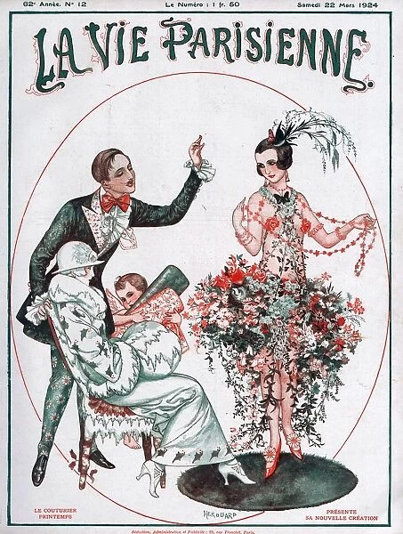 La Vie Parisienne 1924 1920s France Cheri Herouard magazines flowers shopping gifts