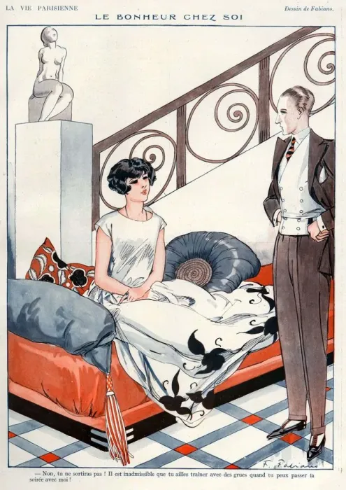 Framed Print : La Vie Parisienne 1924 1920s France F Fabiano illustrations Framed Print : La Vie Parisienne 1924 1920s France F Fabiano illustrations