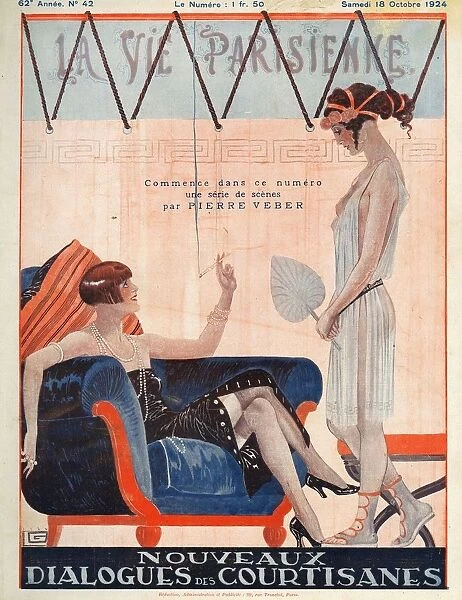 La Vie Parisienne 1924 1920s France Georges Leonnec magazines illustrations woman