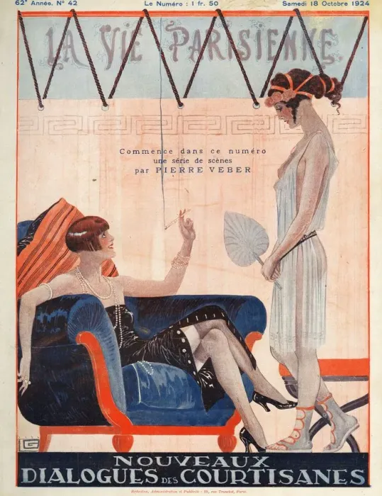 Framed Print : La Vie Parisienne 1924 1920s France Georges Leonnec magazines illustrations woman Framed Print : La Vie Parisienne 1924 1920s France Georges Leonnec magazines illustrations woman
